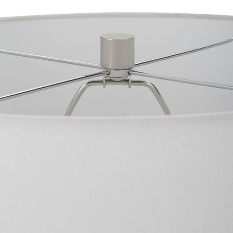 Glazed White Ceramic Table Lamp | Uttermost Albany