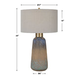Embossed Glaze Ceramic Table Lamp | Uttermost Western Sky