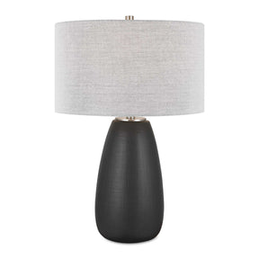 Satin Black Ceramic Table Lamp by Uttermost Twilight