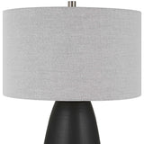 Satin Black Ceramic Table Lamp | Uttermost Twilight