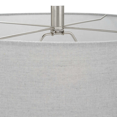 Satin Black Ceramic Table Lamp | Uttermost Twilight