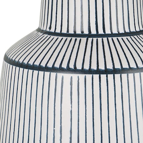 Modern European furniture - Ceramic Nautical Stripes Table Lamp - www.oroa.com