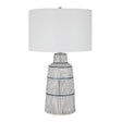 Modern European furniture - Ceramic Nautical Stripes Table Lamp - www.oroa.com