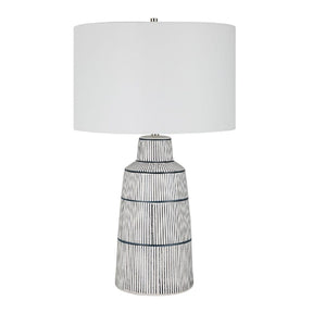 Ceramic Nautical Stripes Table Lamp by Uttermost Breton