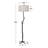 Black Branch-Inspired Floor Lamp | Uttermost Spruce