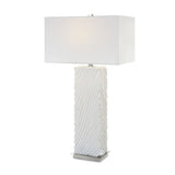 Carved White Stone Table Lamp | Uttermost Pillar