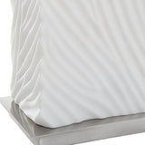 Carved White Stone Table Lamp | Uttermost Pillar