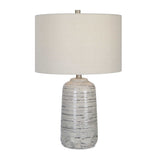 Gray Dripped Ceramic Table Lamp | Uttermost Cyclone