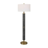 Carved Black Iron Floor Lamp | Uttermost Summit - www.oroa.com