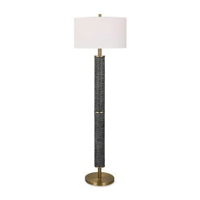 Carved Black Iron Floor Lamp | Uttermost Summit - www.oroa.com