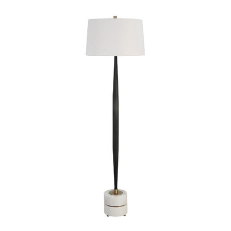 Channeled Cast Iron Floor Lamp | Uttermost Miraz - www.oroa.com