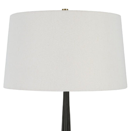Channeled Cast Iron Floor Lamp | Uttermost Miraz - www.oroa.com