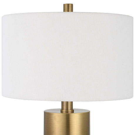 White Crackled Ceramic Table Lamp | Uttermost Adelia