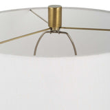 White Crackled Ceramic Table Lamp | Uttermost Adelia