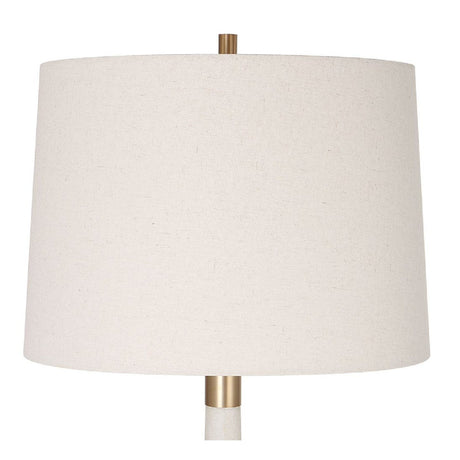 Tapered White Stone Table Lamp | Uttermost Marille
