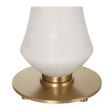 Tapered White Stone Table Lamp | Uttermost Marille