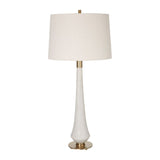 Tapered White Stone Table Lamp | Uttermost Marille
