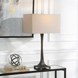 Rustic Black Iron Table Lamp | Uttermost Reydan