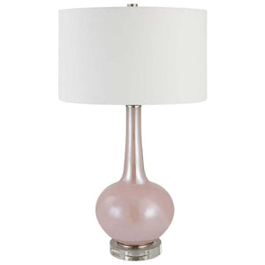   Pink Glass Table Lamp | Oroa.com
