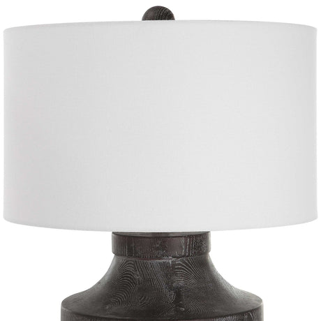 Black Wooden Rustic Table Lamp | Uttermost Timber