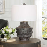 Black Wooden Rustic Table Lamp | Uttermost Timber
