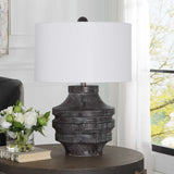 Black Wooden Rustic Table Lamp | Uttermost Timber