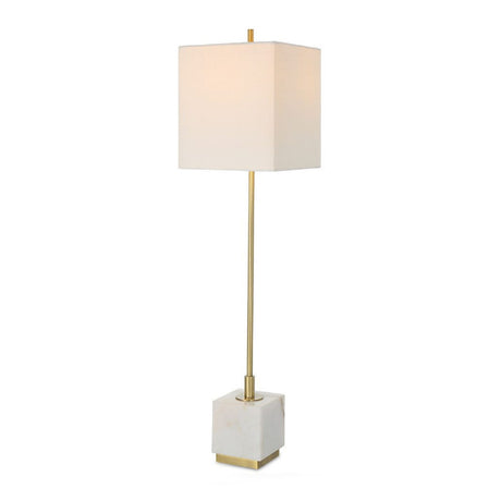 White Marble Block Buffet Lamp | Uttermost Escort