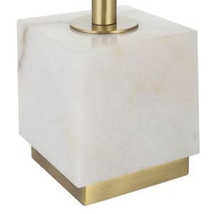   White Marble Block Buffet Lamp | Oroa.com