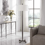 Modern European furniture - Aged Black Tapered Floor Lamp - www.oroa.com