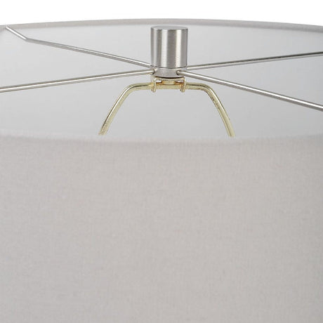 Modern European furniture - Aged Beige Ceramic Table Lamp - www.oroa.com