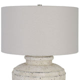 Modern European furniture - Aged Beige Ceramic Table Lamp - www.oroa.com