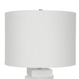 Stacked White Stone Table Lamp | Uttermost Ascent
