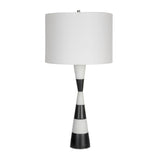 Black & White Stone Table Lamp | Uttermost Bandeau