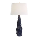 Blue Gloss Ceramic Table Lamp | Uttermost Kavos