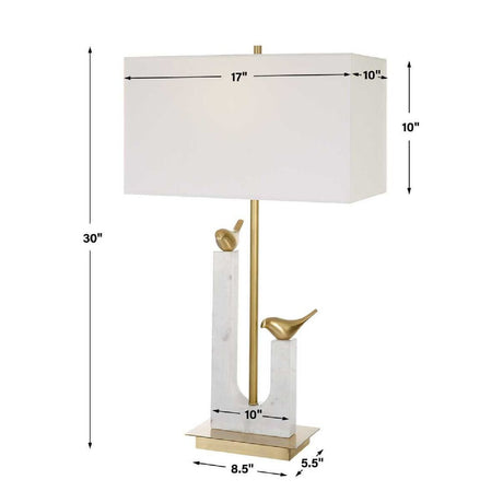 Gold Birds Table Lamp | Uttermost Songbirds