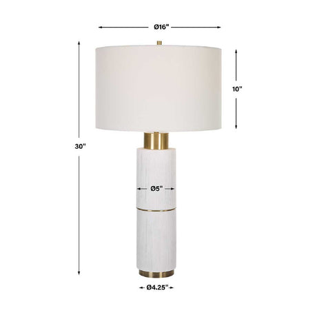 Whitewashed Wood Look Table Lamp | Uttermost Ruse