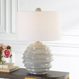 Blue Drip Ceramic Table Lamp | Uttermost Waves