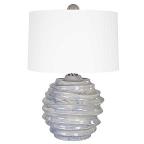 Modern European furniture - Blue Drip Ceramic Table Lamp by Uttermost Waves - www.oroa.com