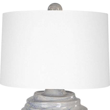Blue Drip Ceramic Table Lamp | Uttermost Waves