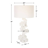Organic-Shaped White Stone Table Lamp | Uttermost Remnant