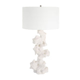 Organic-Shaped White Stone Table Lamp | Uttermost Remnant