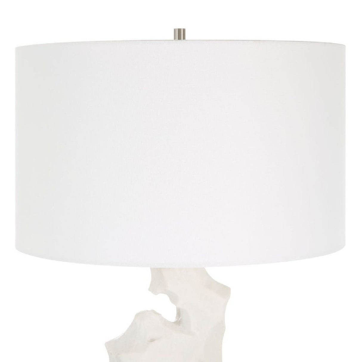   Organic-Shaped White Stone Table Lamp | Oroa.com