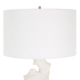 Organic-Shaped White Stone Table Lamp | Uttermost Remnant