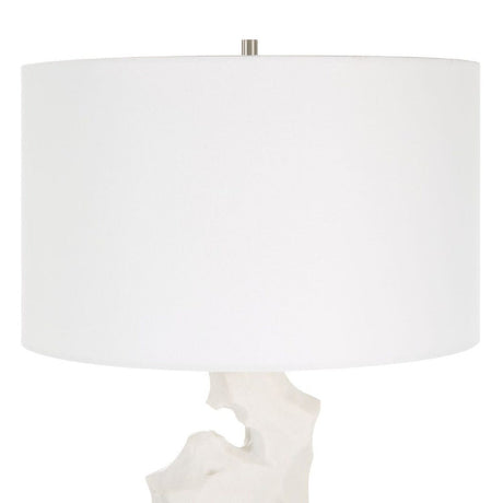 Organic-Shaped White Stone Table Lamp | Uttermost Remnant