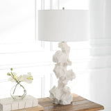 Organic-Shaped White Stone Table Lamp | Uttermost Remnant