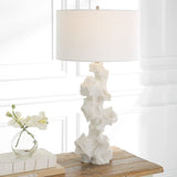 Organic-Shaped White Stone Table Lamp | Uttermost Remnant