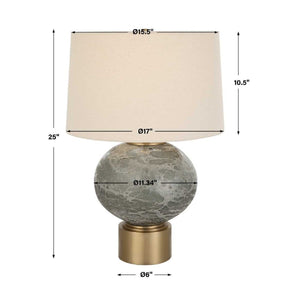   Smoky Gray Glass Table Lamp | Oroa.com