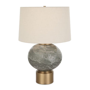   Smoky Gray Glass Table Lamp | Oroa.com