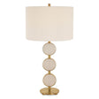Modern European furniture - Round Alabaster Table Lamp - www.oroa.com