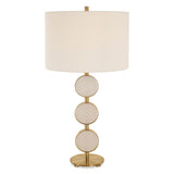 Modern European furniture - Round Alabaster Table Lamp - www.oroa.com